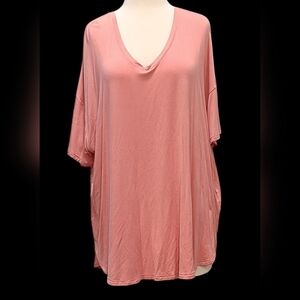 Time and Tru size XXL mauve V-Neck Oversized Top